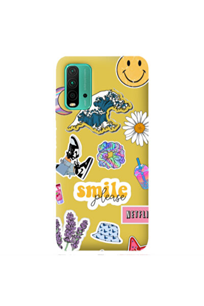 Other Xiaomi Poco M3 Smile Moon Yellow Colored Silicone TPU Θήκη