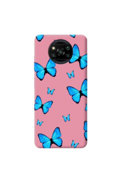 Other Xiaomi Poco X3 /X3 Pro Mix Butterfly Pink Colored Silicone TPU Θήκη