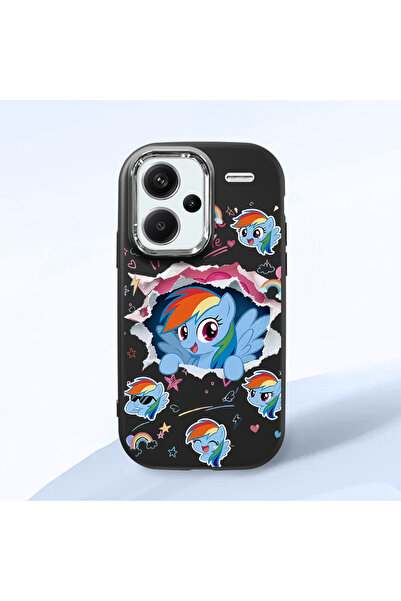 CASEVIBE Redmi Note 13 Pro Plus+ 5G Uyumlu Sevimli Pony Yırtık Kağıt Desenli ...