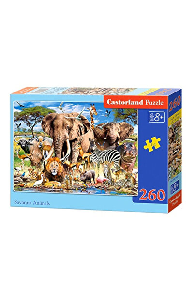 Castorland Puzzle 260 de elemente Animale de savana