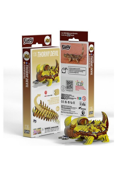 Eugy Puzzle 3D din carton Diavol Spinulos (Thorny Devil), , 44 piese, Multico...