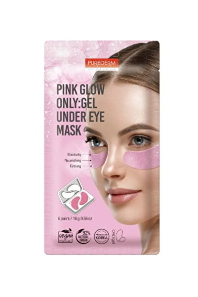 Purederm P/D Pink Glow Onlygel Under Eye Mask 6 Pairs
