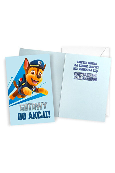 OEM Felicitare Kukartka de ziua de nastere Paw Patrol pentru baieti cu plic d...