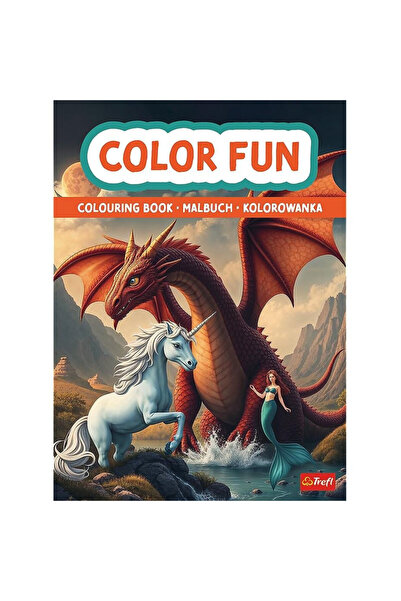 OEM Trefl Lumea fantastică carte de colorat pentru copii dragoni și vrăjitori