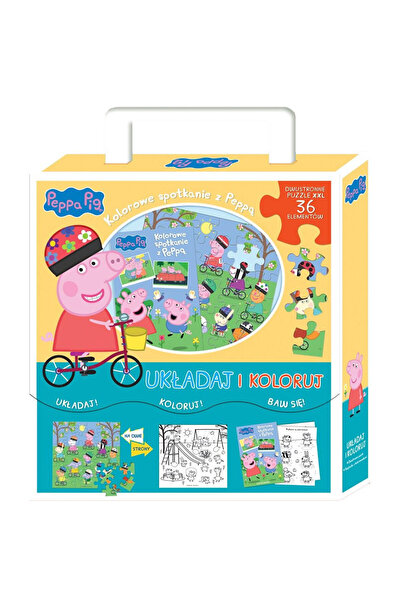OEM Peppa Pig Puzzle cu piese de sortat și colorat Media Service Zawada