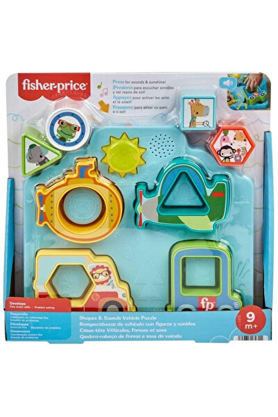 OEM Puzzle Fisher-Price 2 în 1 - Vehicule și Forme cu Sunet și Lumină