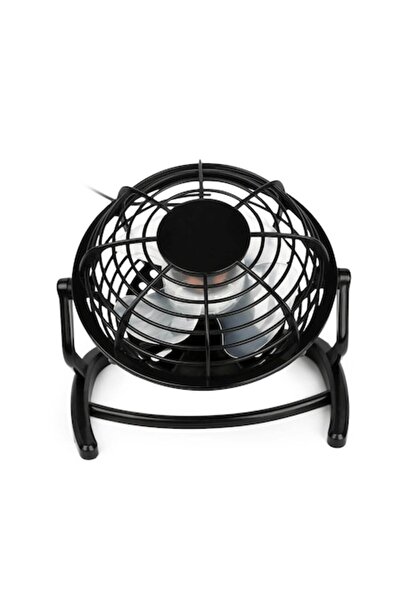 OEM Ventilator de birou, Metal/Aluminiu, USB, Negru