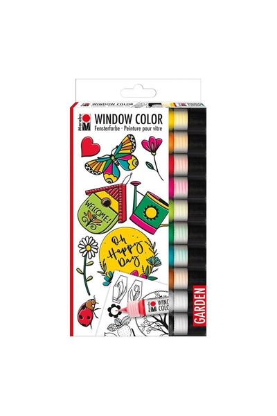 OEM Marabu vopsele vitraliu Window Color Garden 10 culori 25 ml