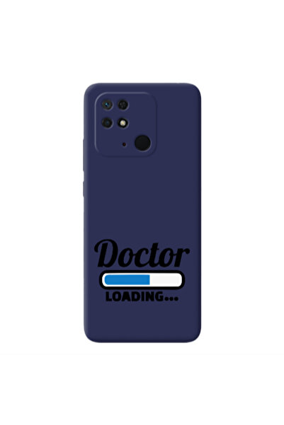 Other Xiaomi Redmi 10C Doctor Loading Dark blue Colored Silicone TPU Θήκη