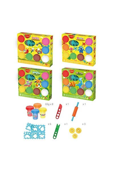 KEYROAD Plastilina / pasta modelatoare Set creativ, cu unelte si 6 forme, Mul...