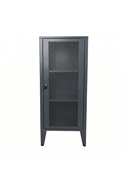 ALFAFONET Ziglat 1110 Serisi Kilitli Metal Home Office Dolabı %70 Perfore Kap...