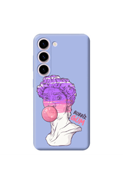 Other Samsung S23 Pin Bubble Light Purple Colored Silicone TPU Θήκη