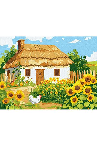 ideyka Set pictura pe numere / tablou pe numere Rodzimy dom, kit creativ, pan...