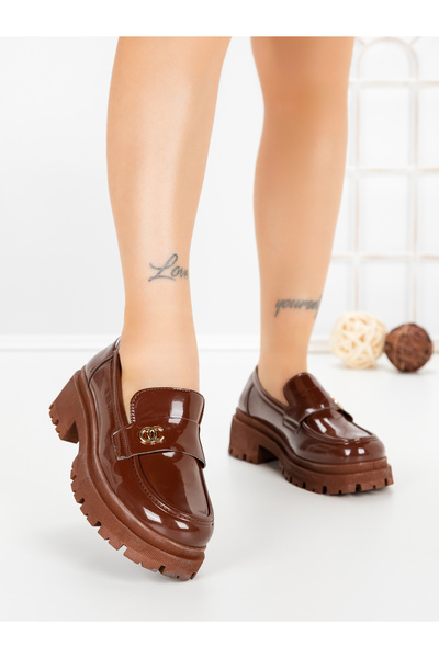 L.Day Pantofi casual dama maro deschis din piele ecologica Monira