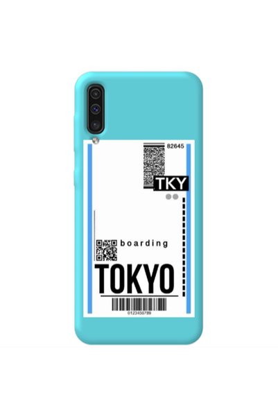 Other Samsung A70 Tokyo Boarding Turquoise Colored Silicone TPU Θήκη