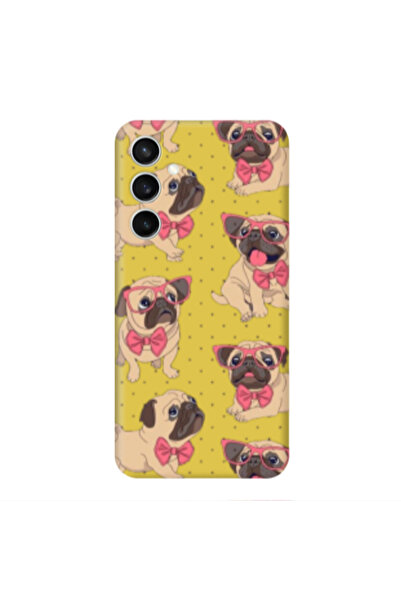 Other Samsung S24 Plus Dog Spectacled Yellow Colored Silicone TPU Θήκη