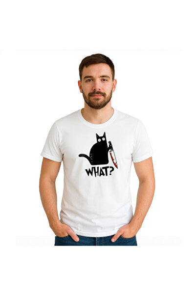 OEM Tricou barbat What? , 100%bumbac