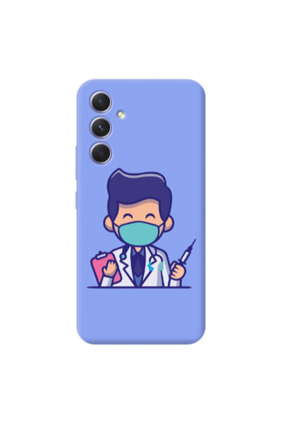 Other Samsung A54 Specialist Doctor Light Purple Colored Silicone TPU Θήκη