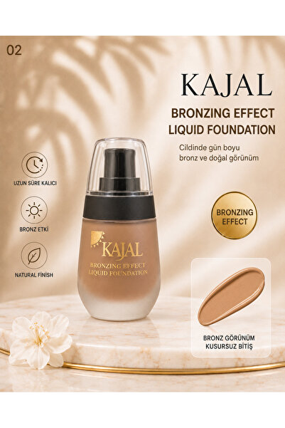 KAJAL Bronzing Effect Liquid Foundation