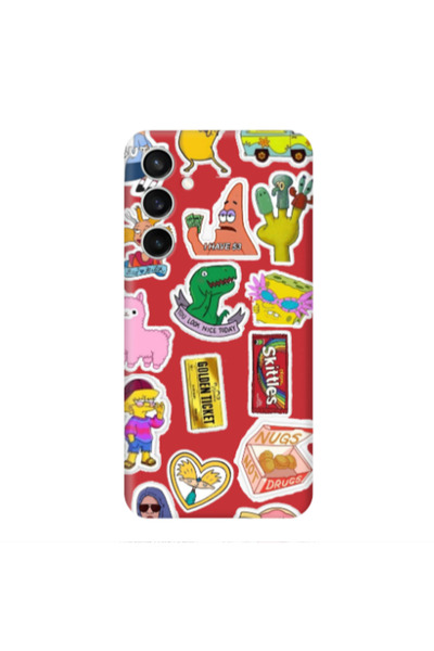 Other Samsung S24 Plus best cartoons Red Colored Silicone TPU Θήκη