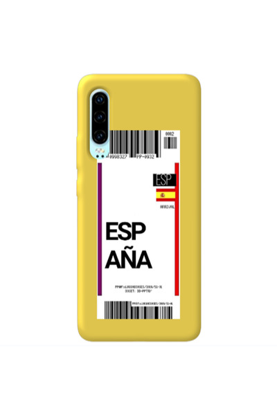 Other Huawei P30 Espana Arrival Yellow Colored Silicone TPU Θήκη