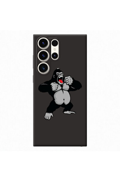 Other Samsung S23 Ultra Angry Gorilla2 Black Colored Silicone TPU Θήκη