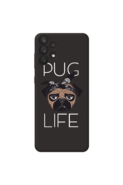 Other Samsung A32 5G Pug Life Black Colored Silicone TPU Θήκη