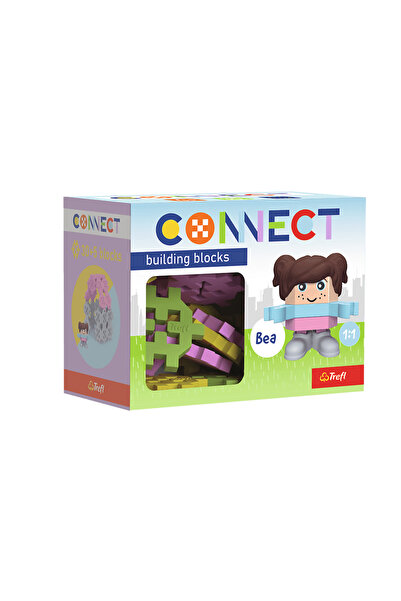 Trefl Set de constructie Connect - Pocket 35 - Fete, multicolor, 35 piese