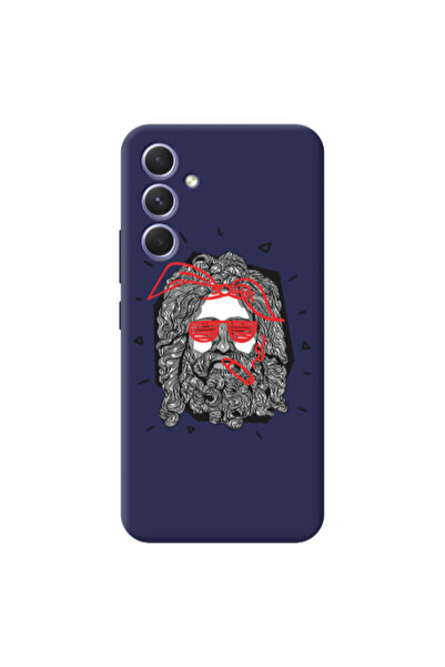 Other Samsung A24 Cool glasses Dark blue Colored Silicone TPU Θήκη