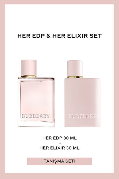 BURBERRY Her EDP 30 ml + Her Elixir 30 ml Kadın Parfüm Set