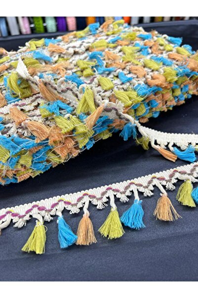 KAYA ARNİCA TEKSTİL Colorful Fringe Tassel 3 Meters