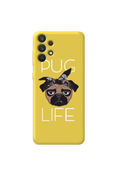 Other Samsung A32 4G Pug Life Yellow Colored Silicone TPU Θήκη