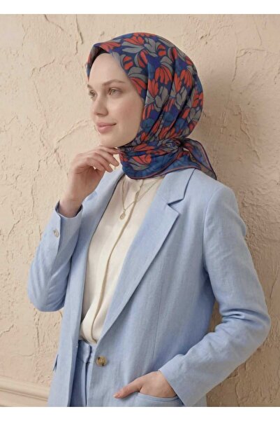 SILKHOME EŞARP FLORAL DESEN PAMUK EŞARP