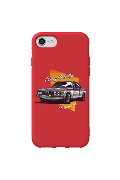Other Apple iPhone 7 Classy Collection Red Colored Silicone TPU Θήκη
