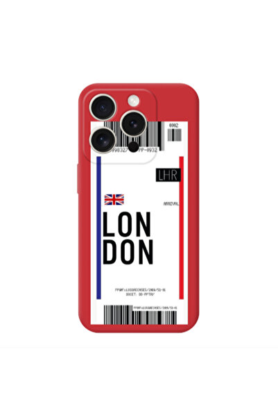 Other Apple Iphone 16 Pro London Arrival Red Colored Silicone TPU Θήκη