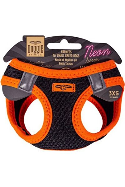 Doggie Cool Woven Neon Small Breed Dog Collar Xxsmall Orange 26-30 cm