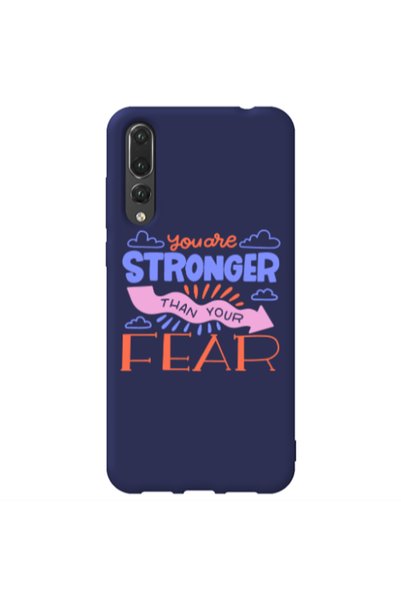 Other Huawei P20 Pro You are Stronger Dark blue Colored Silicone TPU Θήκη