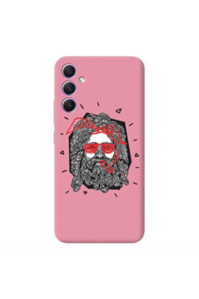 Other Samsung A15 5G Cool glasses Pink Colored Silicone TPU Θήκη