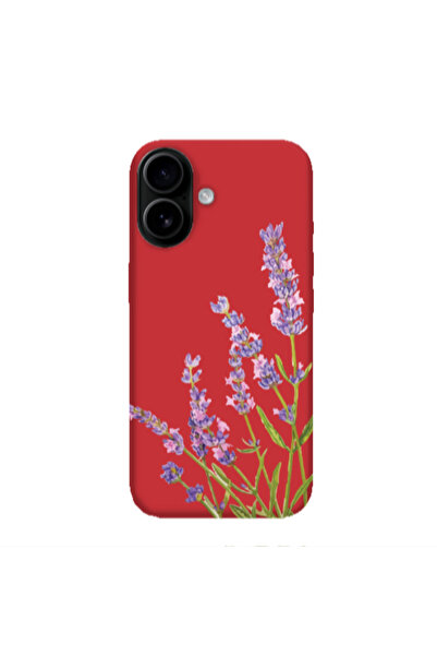 Other Apple Iphone 16 plus Flowers 8 Red Colored Silicone TPU Θήκη