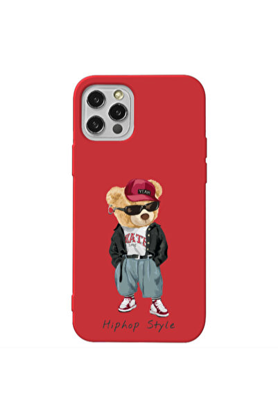 Other Apple iPhone 12 Pro Max Hip hop style Red Colored Silicone TPU Θήκη