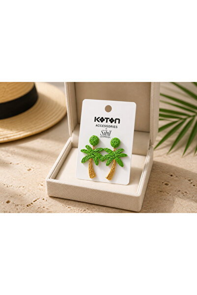 Koton Sibil Çetinkaya Tree Detailed Earrings