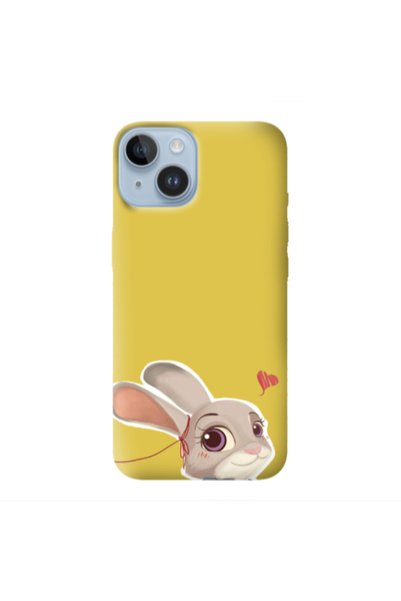 Other Apple iPhone 14 Plus Valentines 16 Yellow Colored Silicone TPU Θήκη