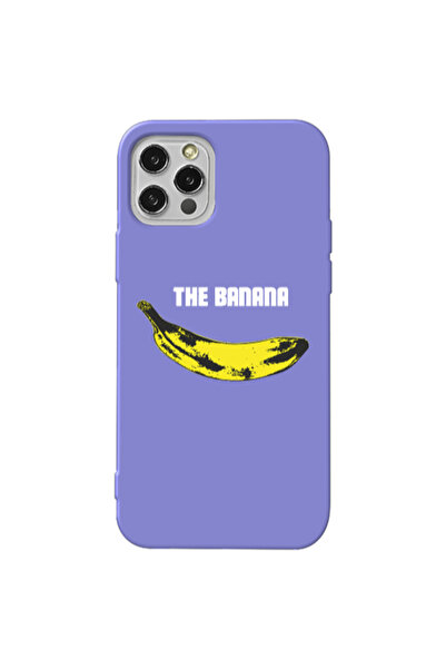 Other Apple iPhone 12 Pro Max The banana Purple Colored Silicone TPU Θήκη
