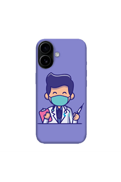 Other Apple Iphone 16 plus Specialist Doctor Purple Colored Silicone TPU Θήκη