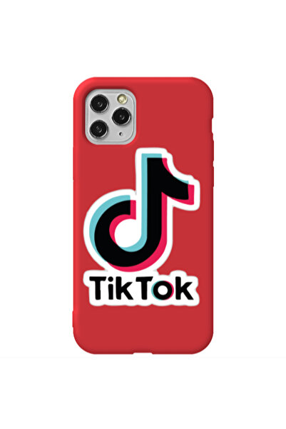Other Apple iPhone 11 Pro Max Tik Tok Red Colored Silicone TPU Θήκη