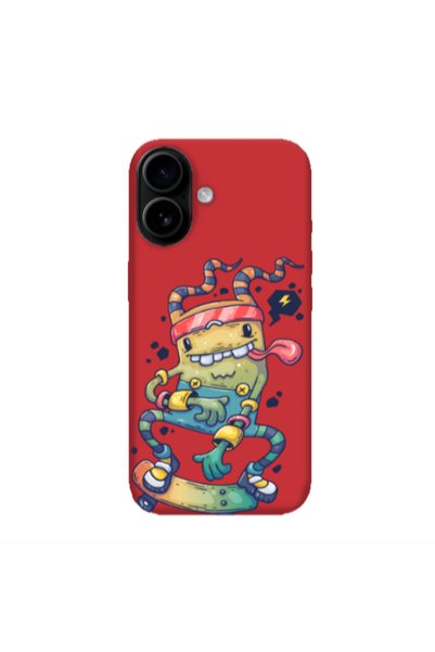 Other Apple Iphone 16 plus Dangerous task Red Colored Silicone TPU Θήκη