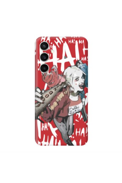 Other Samsung S24 FE Ha Ha Ha Red Colored Silicone TPU Θήκη