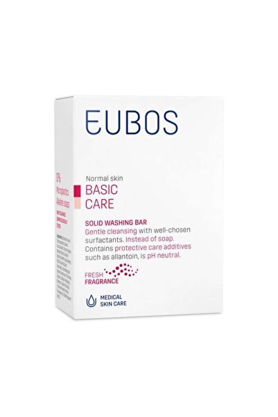 EUBOS | Solid Red | Στερεή Πλάκα Πλυσίματος με Άρωμα | 125gr