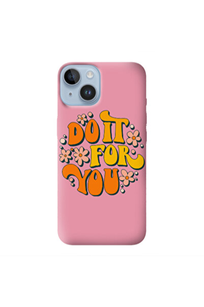 Other Apple iPhone 14 Plus Do it For You Pink Colored Silicone TPU Θήκη