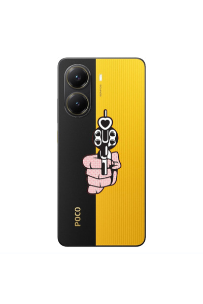 Other Xiaomi Poco X7 Pro Heart gun Transparent Silicone TPU Θήκη
